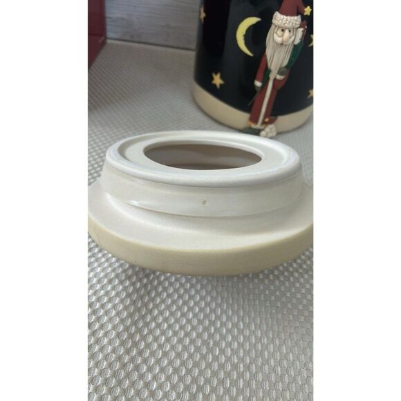 Christmas Cookie Jar Becca Barton ceramic Midnight Snowman CIC7311 - Picture 12 of 14